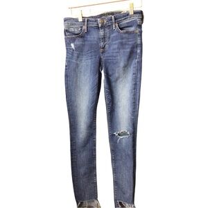 Lucky Brand Blue Distressed Skinny Jeans